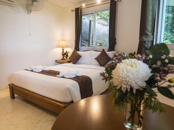 Luxury Resort Bedroom 2 Decor View - The Bougainvillea Villa at Monkey Flower Villas Koh Tao