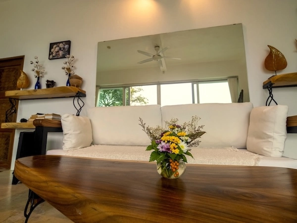 Luxury Resort Living Room Decor - The Gardenia Villa at Monkey Flower Villas Koh Tao