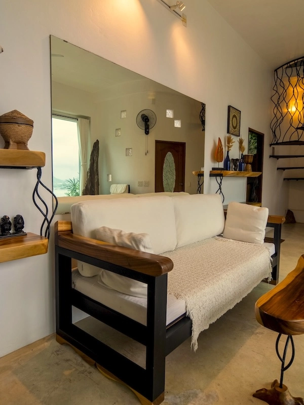 Luxury Resort Living Room Lounge - The Gardenia Villa at Monkey Flower Villas Koh Tao