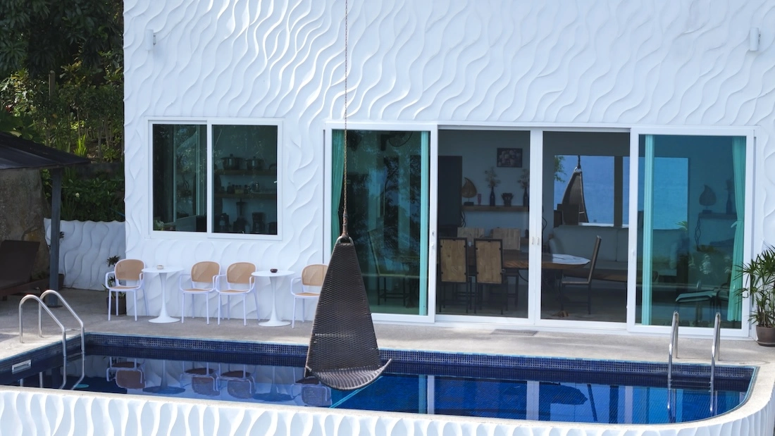 Luxury Villa Pool Far View - The Gardenia Villa at Monkey Flower Villas Koh Tao