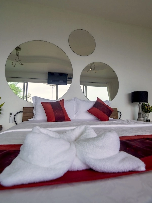 Luxury Resort Bedroom 1 Front View - The Gardenia Villa at Monkey Flower Villas Koh Tao
