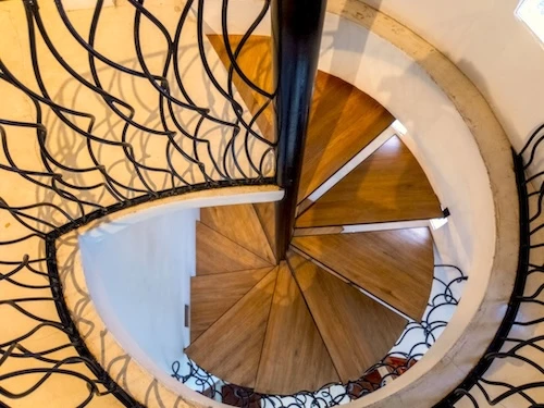 Luxury Resort Spiral Staircase - The Gardenia Villa at Monkey Flower Villas Koh Tao