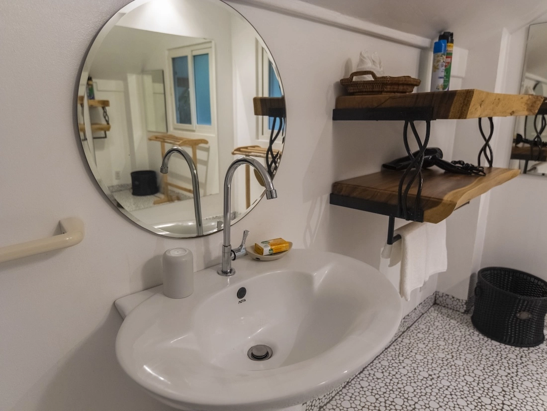 Luxury Resort Bathroom Sink - The Gardenia Villa at Monkey Flower Villas Koh Tao