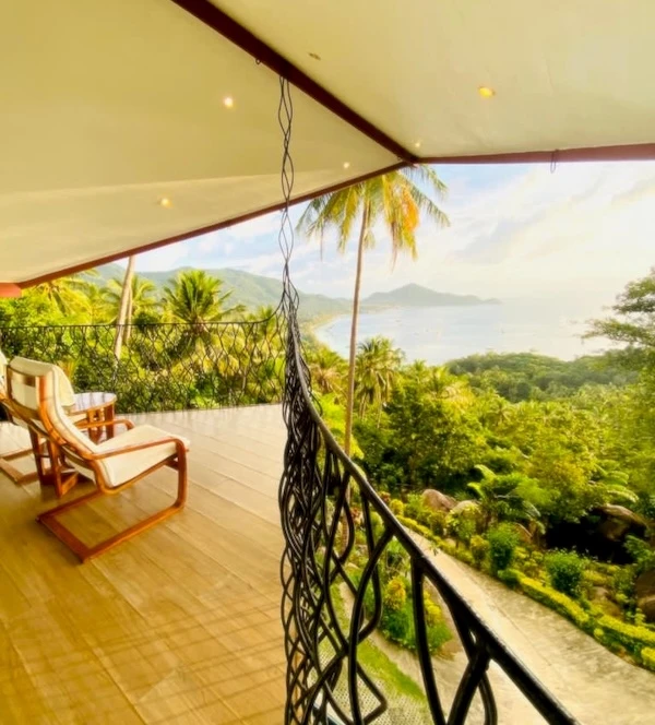 Luxury Resort View Side Angle - The Gardenia Villa at Monkey Flower Villas Koh Tao