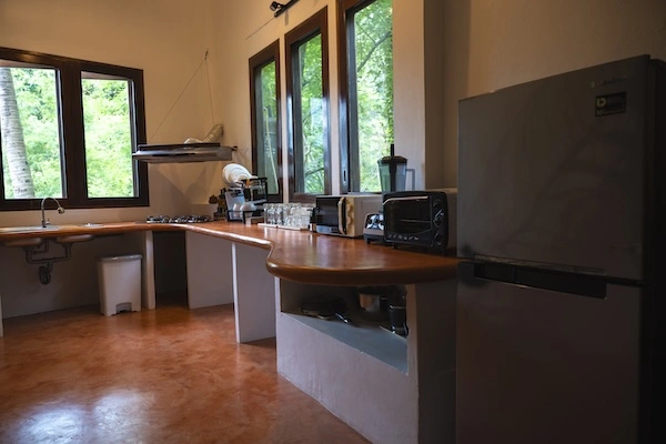 Luxury Resort Kitchen Side View - The Orchid Villa at Monkey Flower Villas Koh Tao