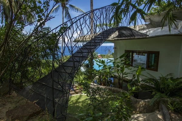 Luxury Resort Ladder To Roof Over Pool - The Orchid Villa at Monkey Flower Villas Koh Tao