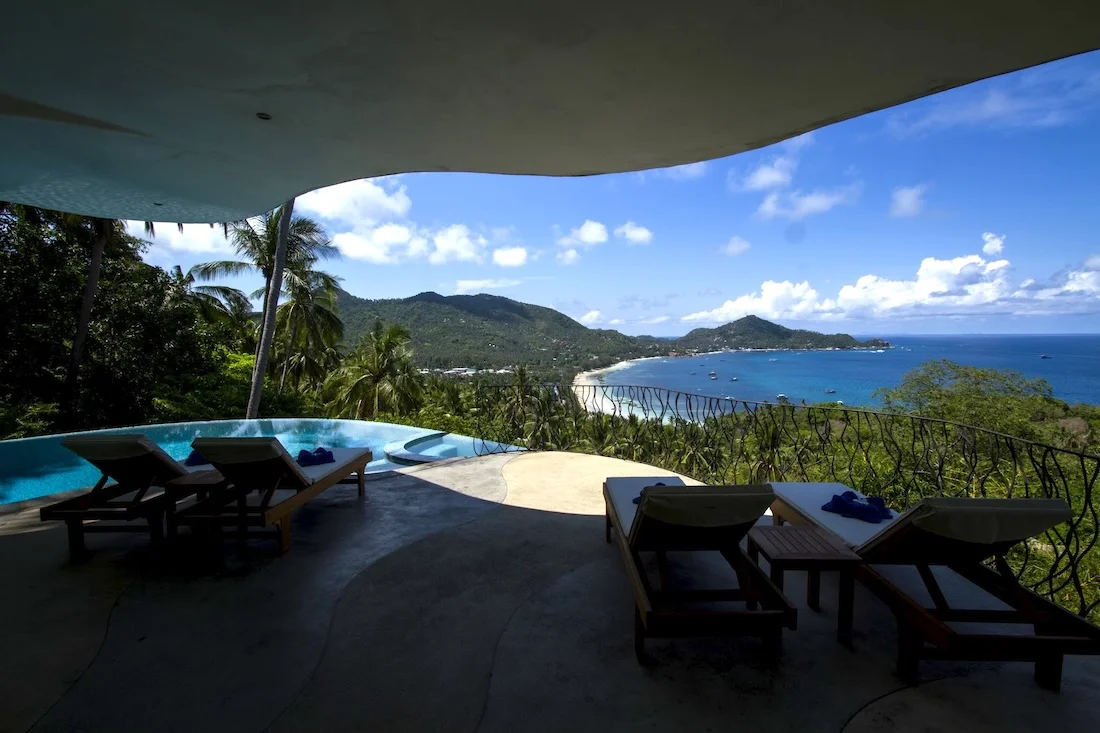Shade with view of bay 2 - The Orchid Villa