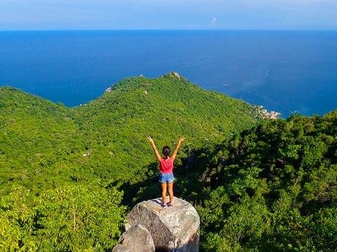 hiking on koh tao island